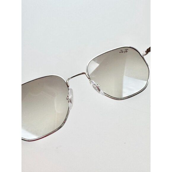 RAY-BAN RB3682 Silver Grey Gradient Hexagonal Sunglasses - Picture 10 of 16